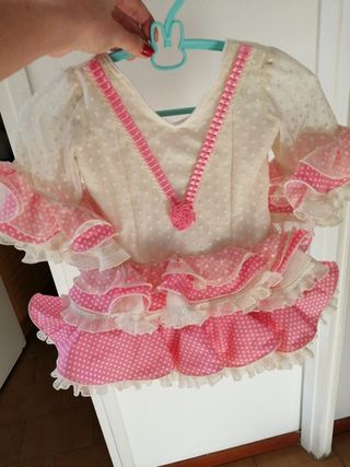 Traje Flamenca Bebe De Segunda Mano En Wallapop