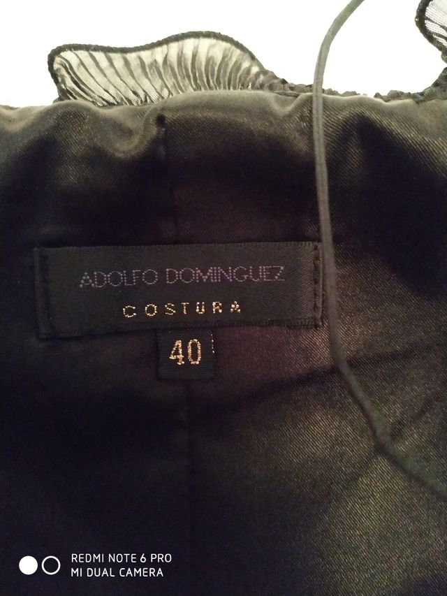 Vestido Adolfo Domínguez celebración