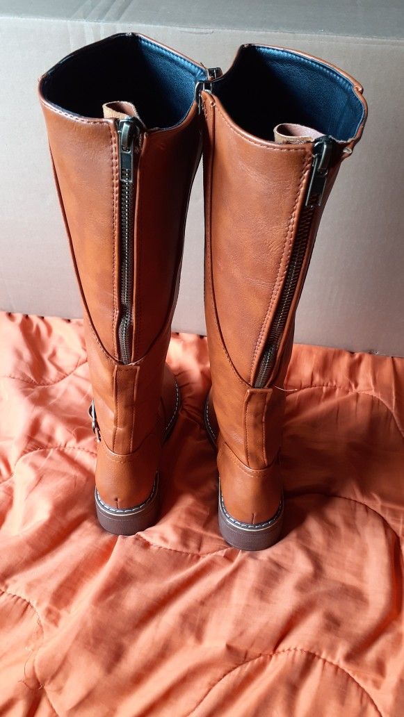 BOTAS ALTAS CREMALLERA NUEVAS MUJER  NIÑA T. 35