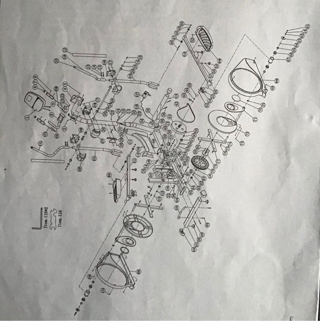 Proform elíptica Space Saver despiecé