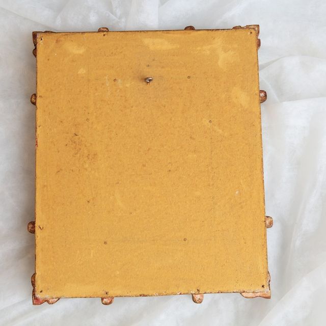 Cuadro tallado pan de oro  30x35 con oleo