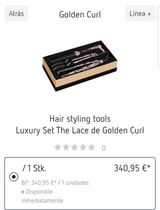 Pack Planchas y Rizador Golden Curl de segunda mano por 220 EUR en  Granollers en WALLAPOP