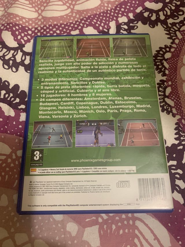 European Tennis Pro PS2 Completo