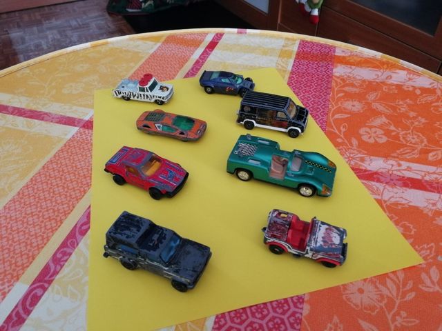 Coches metálicos años 80