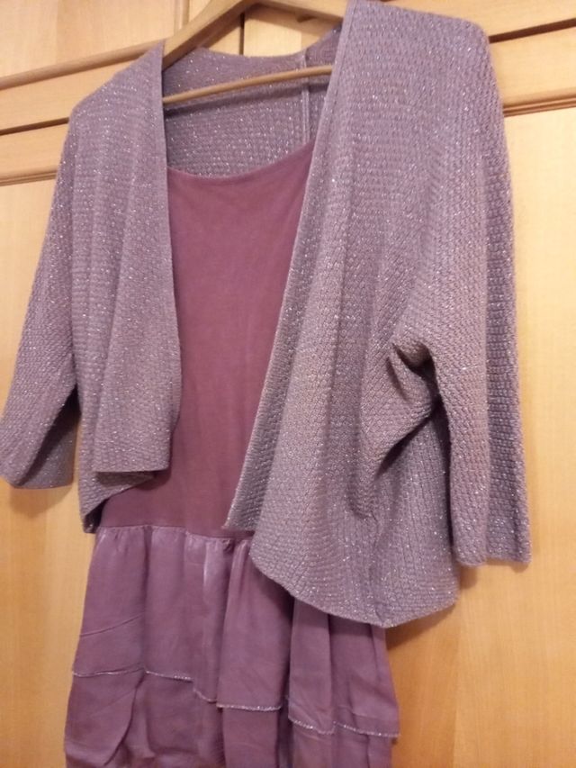 conjunto vestido y chaqueta