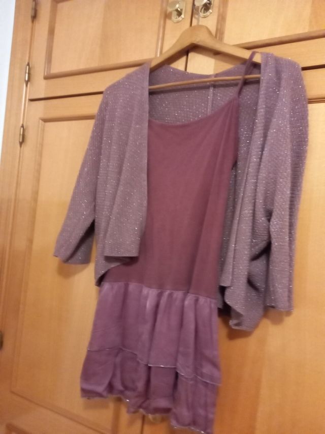 conjunto vestido y chaqueta