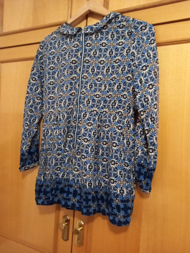 mono pantalón por encima de rodilla tonos azules