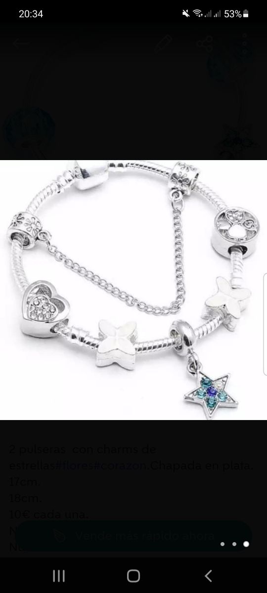 Pulseras estilo Pandora.