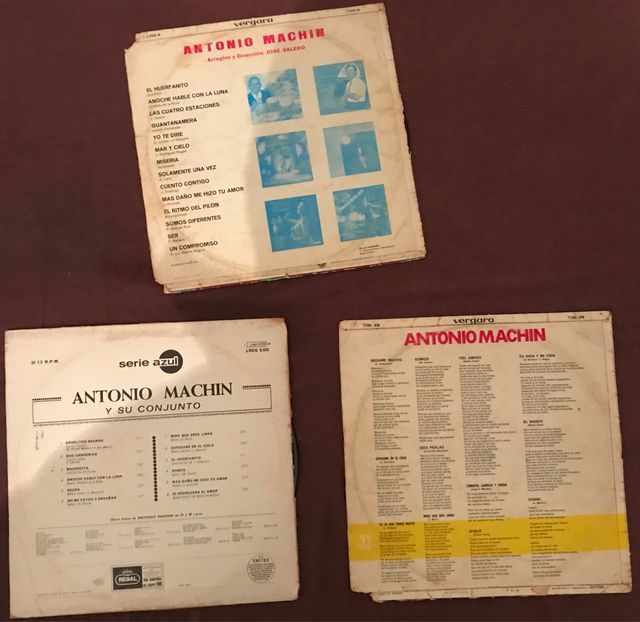 Lote Discos vinilos Antonio machin