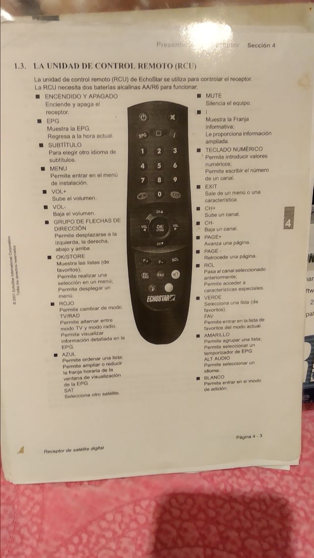 Receptor satélite antiguo