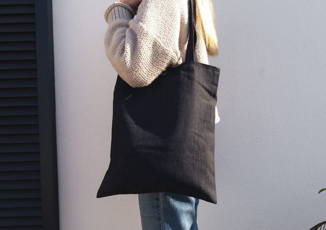 BOLSOS TOTE BAG TEJANO NEGRO. Denim Tote Bags.