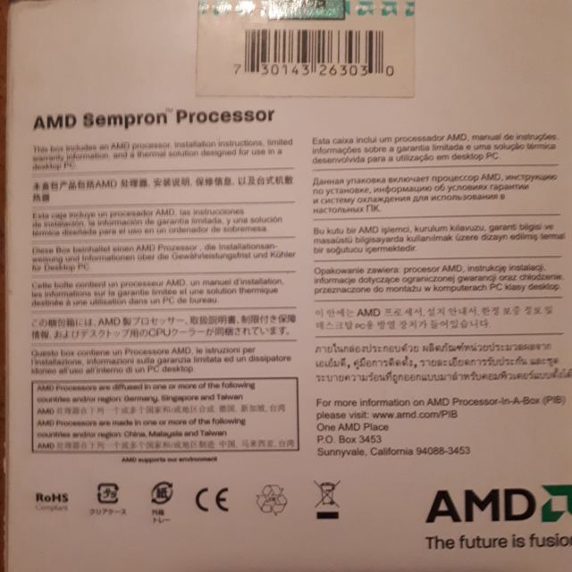 Procesador AMD SEMPROM 145 2.8Ghz