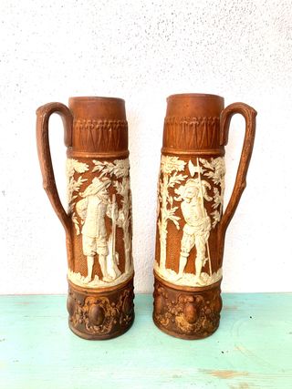 Jarras de cerámica alemanas vintage