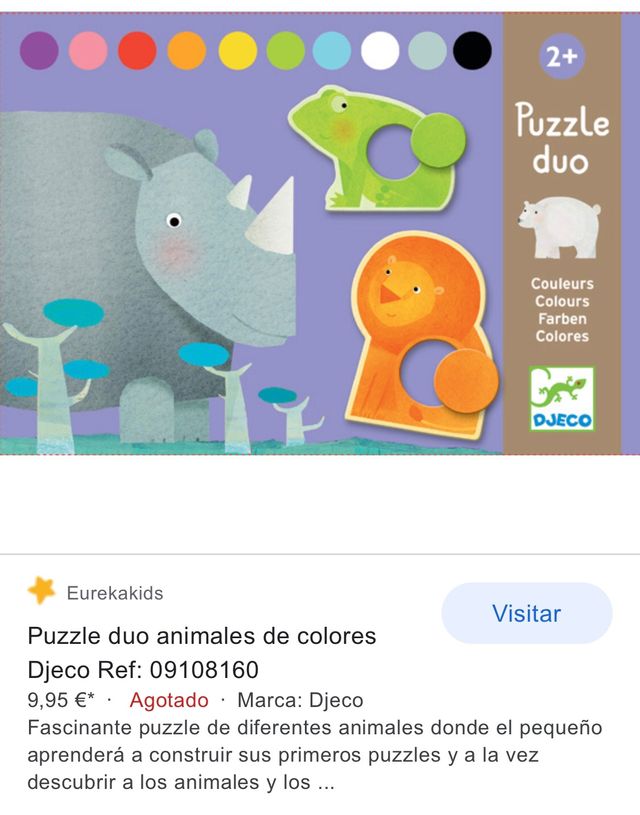Puzzle duo colores Djeco