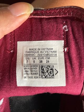 converse granates piel