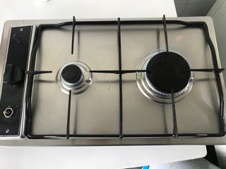 Cocina 4 fuegos Rústica Negra 60 x 60cm GAS BUTANO svan SVK6601RN ❤️ 389,00€