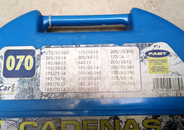 Cadenas coche a estrenar