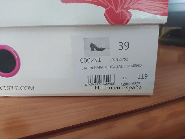 zapatos  marca cuplé