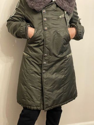 parka verde mujer