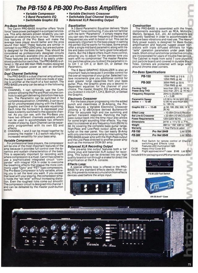 Amplificador de bajo Carvin