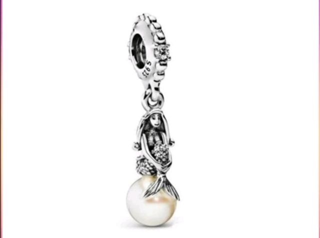 Charm abalorio Sirena pulsera pandora collar plata