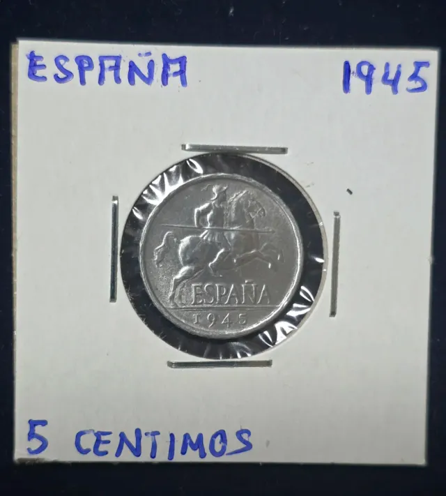 5 centesimi dallo Stato spagnolo 1945 MBC+