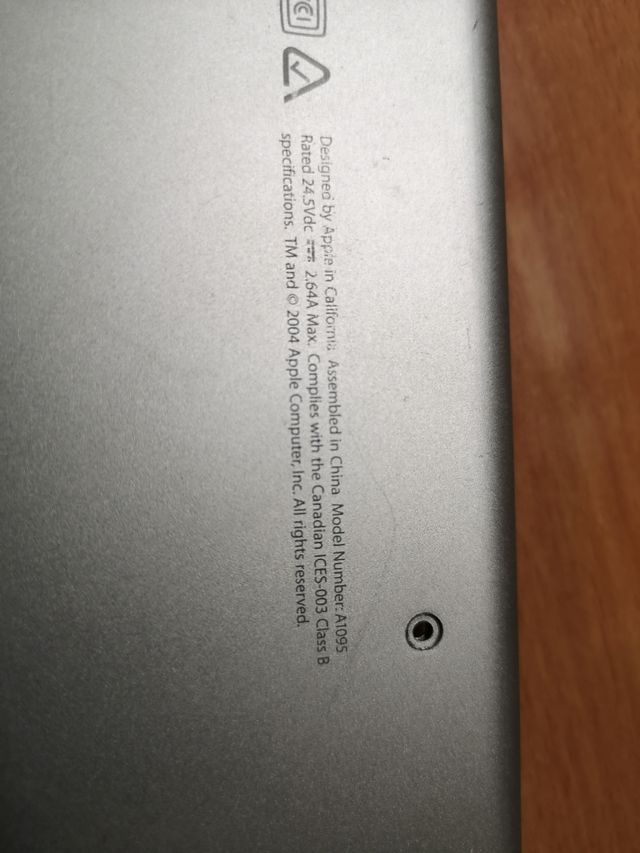 CARCASA TAPA TRASERA APPLE POWERBOOK G4 ORIGINAL