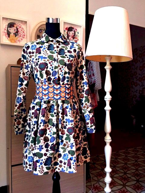 vestido flores invierno