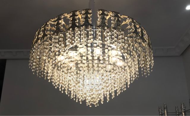 Lampada vintage in cristallo di roccia