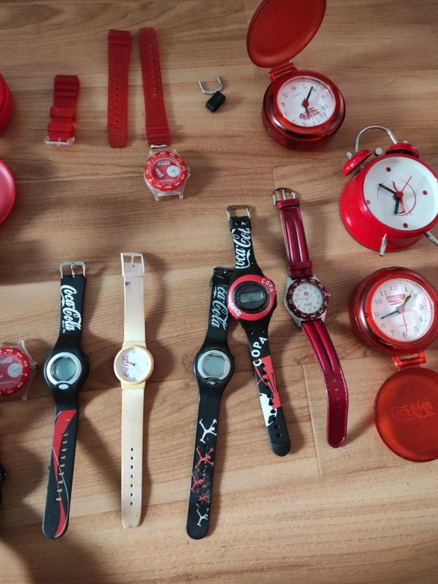 lote relojes coca cola