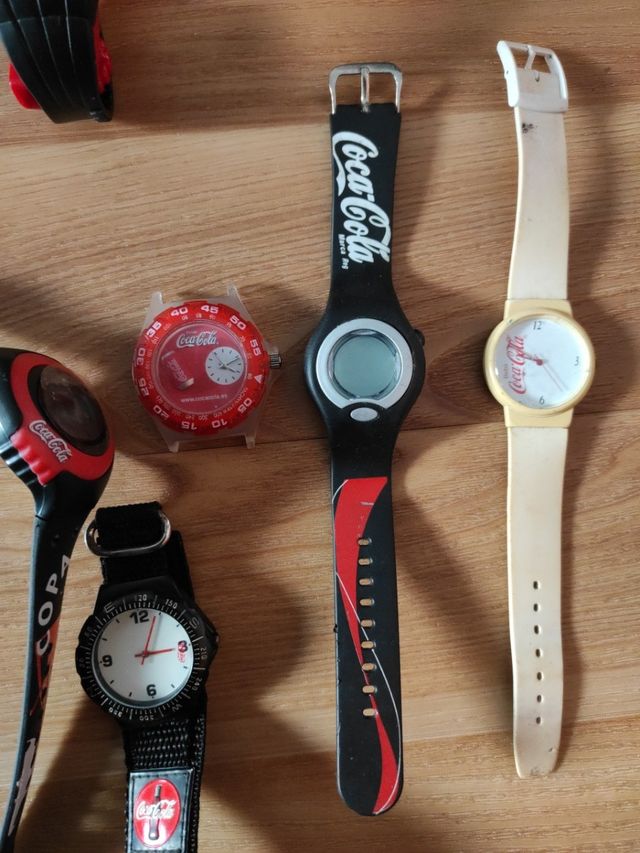 lote relojes coca cola