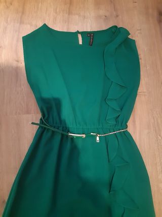 Vestido de mujer Green Coast con lazo y escote barco|Vestidos| - AliExpress