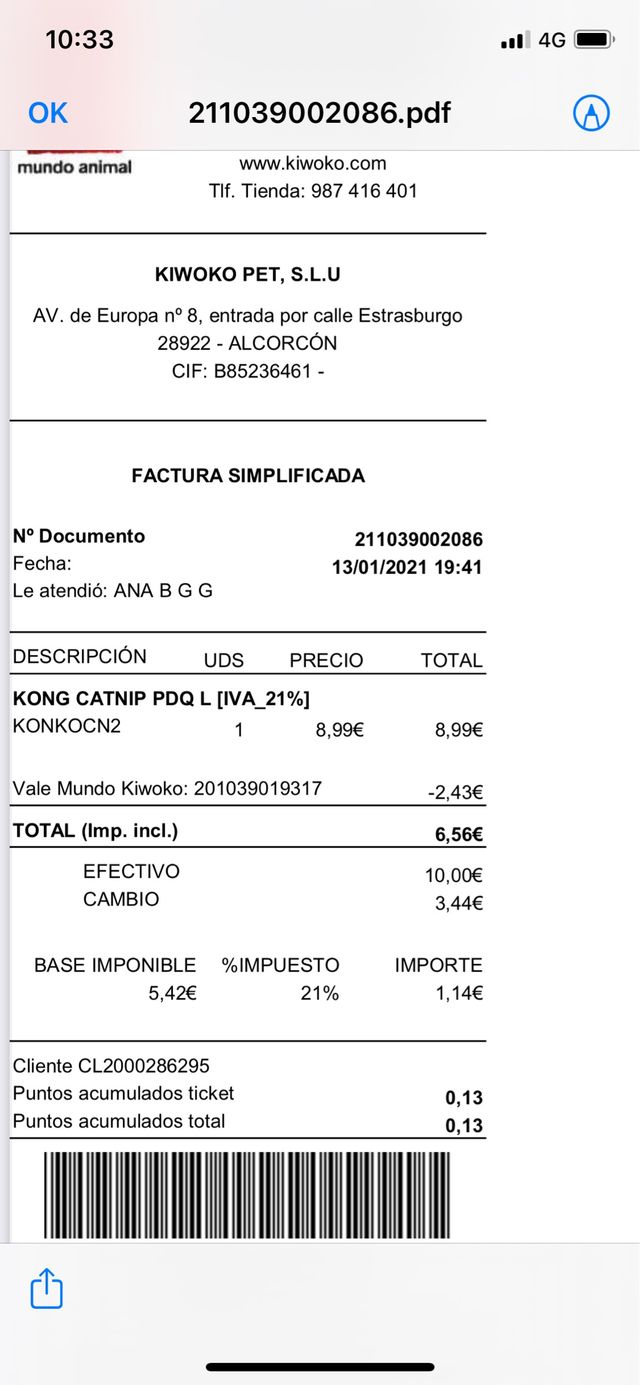 Bote de CatNip KONG Naturals, NUEVO