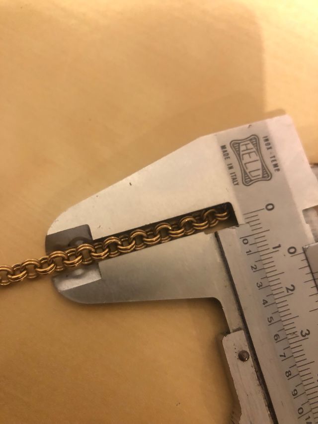 Catena placcata in oro