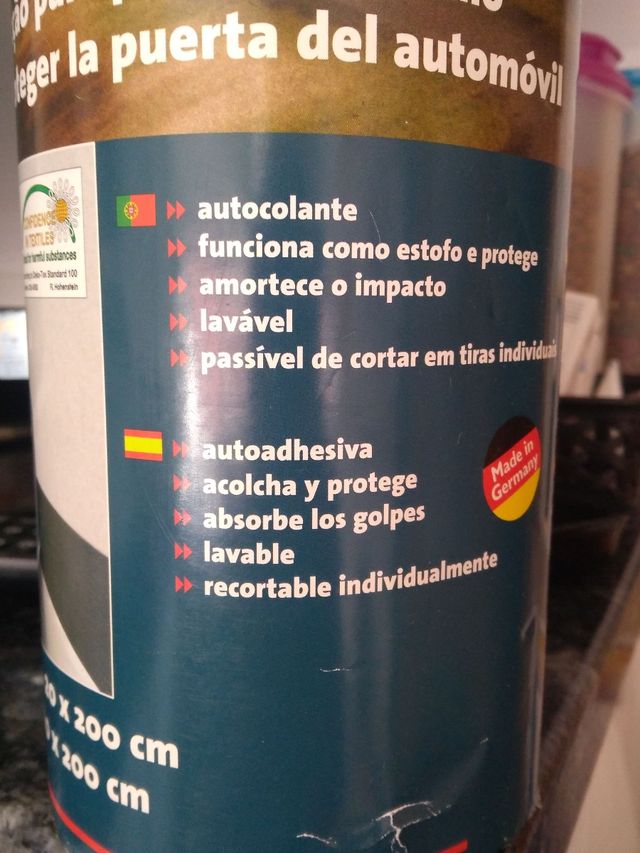 Banda autoadhesiva amortiguadora