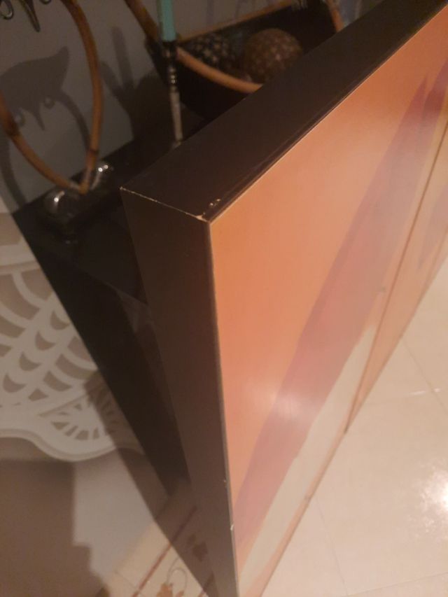 Cuadro triptico de amapolas 100×050 cm