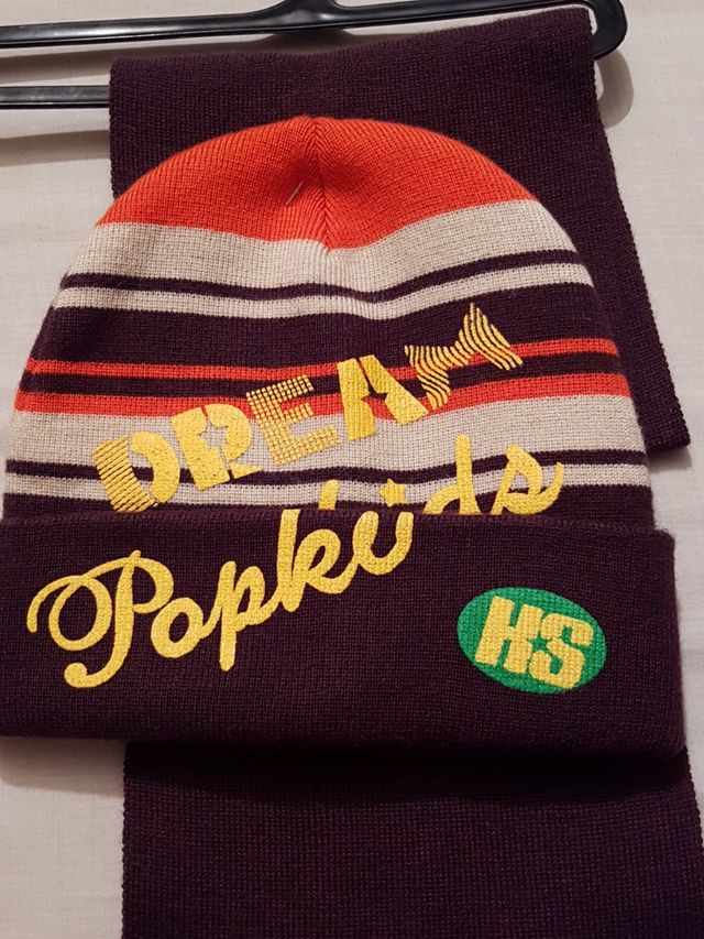 NUEVO conjunto gorro y bufanda niño.