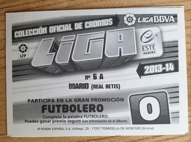 Cromos de fútbol 2013-2014 2015-2016