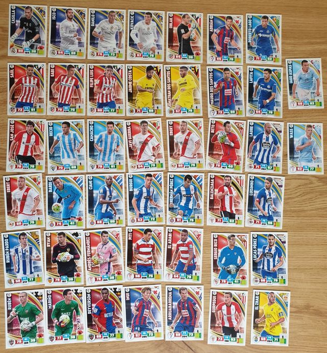 Cromos de fútbol 2013-2014 2015-2016