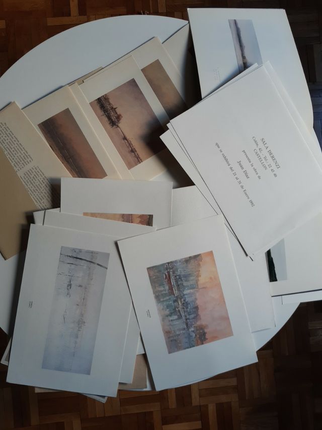 catalogos de arte acuarela Juan Diaz
