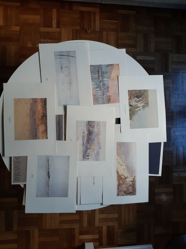 catalogos de arte acuarela Juan Diaz