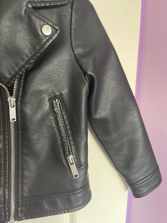 Chaqueta polipiel niña