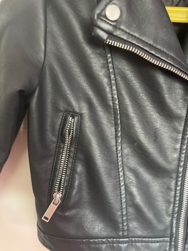 Chaqueta polipiel niña