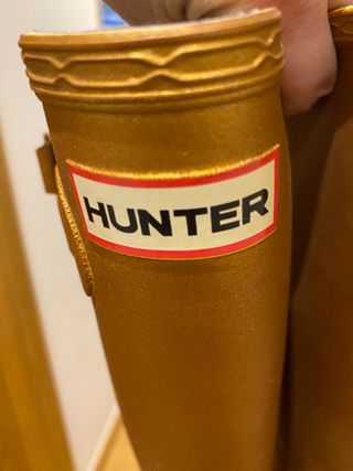 Botas Hunter edición limitada doradas T38 de segunda mano por 70 EUR en  Torrejón de Ardoz en WALLAPOP
