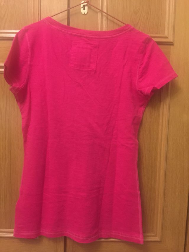 Camiseta fucsia Abercrombie&Fitch t L Como Nueva