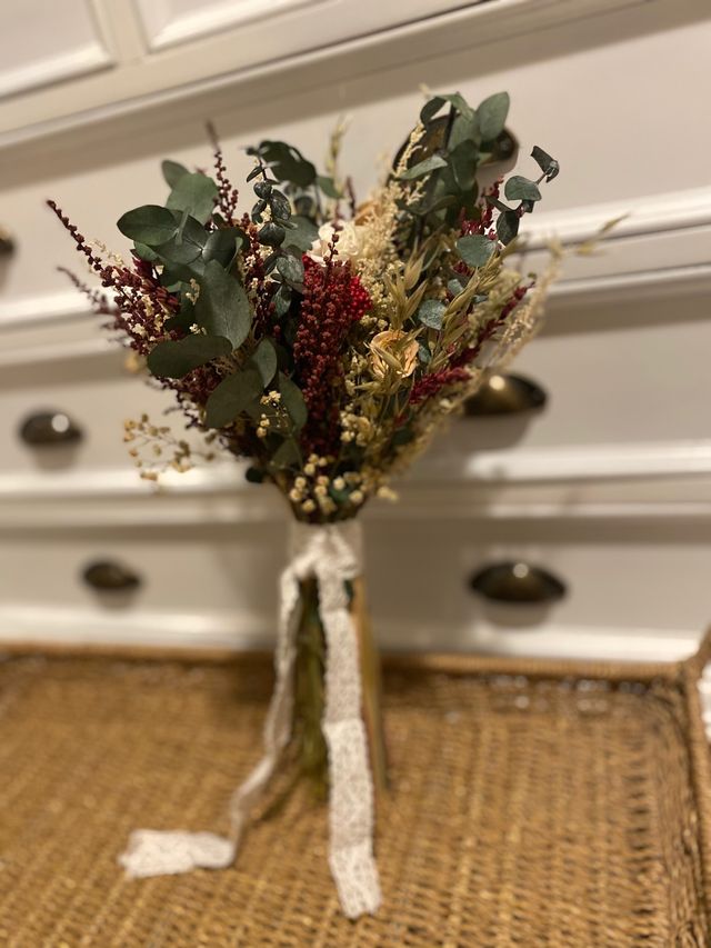 Ramo de flores preservadas