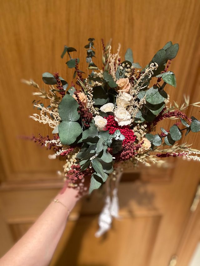 Ramo de flores preservadas
