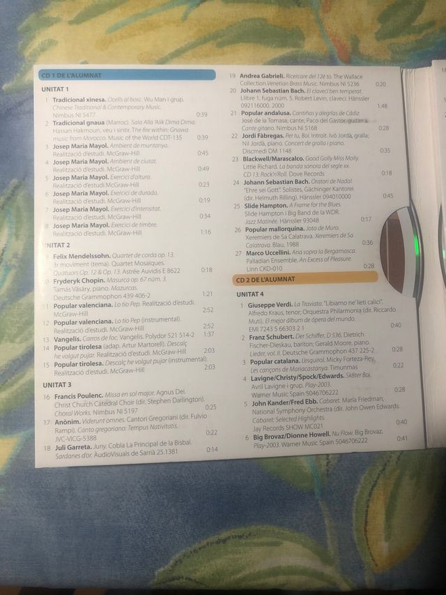 Cd iniciación a la música 