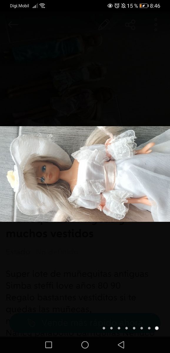 muñecas antiguas regalo ropa