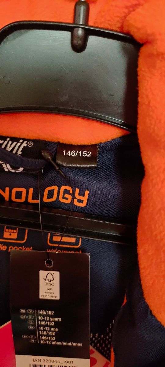 Chaqueta nieve, talla 10/12